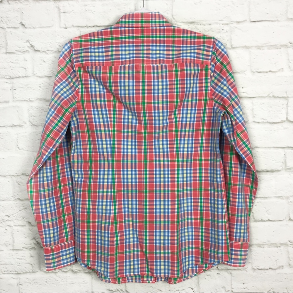 Vineyard Vines Coral Spring Plaid Dress Shirt 4 - Picture 5 of 6